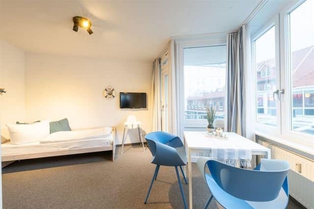 Toplage - Exklusive Ferienimmobilie mit Meerblick auf Borkum - Schlafzimmer