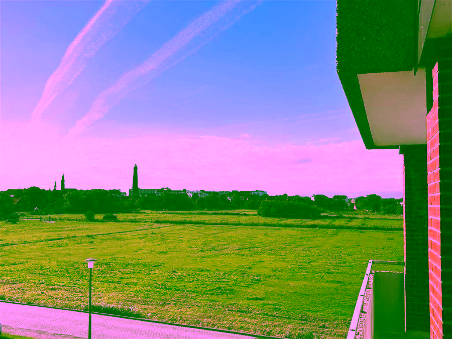 Blick vom Balkon