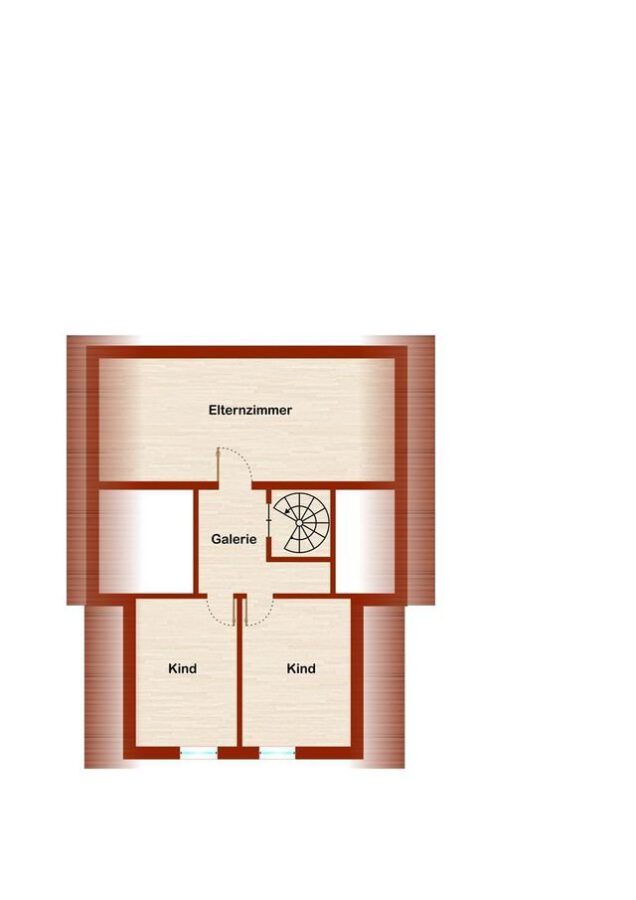 Charmantes Einfamilienhaus in Norden - Grundriss Obergeschoss