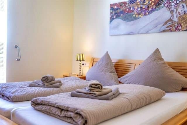 Exclusive Maisonette-Wohnung mit Meerblick auf Borkum - Schlafzimmer