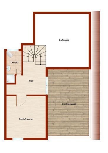 Exclusive Maisonette-Wohnung mit Meerblick auf Borkum - Dachgeschoss