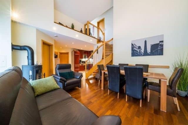 Exclusive Maisonette-Wohnung mit Meerblick auf Borkum - Wohnzimmer
