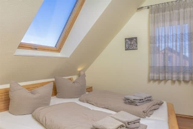 Exclusive Maisonette-Wohnung mit Meerblick auf Borkum - Schlafzimmer