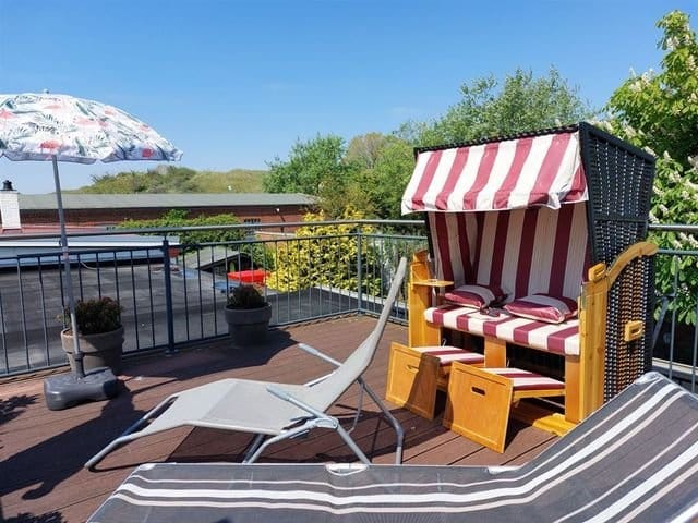 Am Dünenrand mit traumhafter Dachterrasse - Dachterrasse