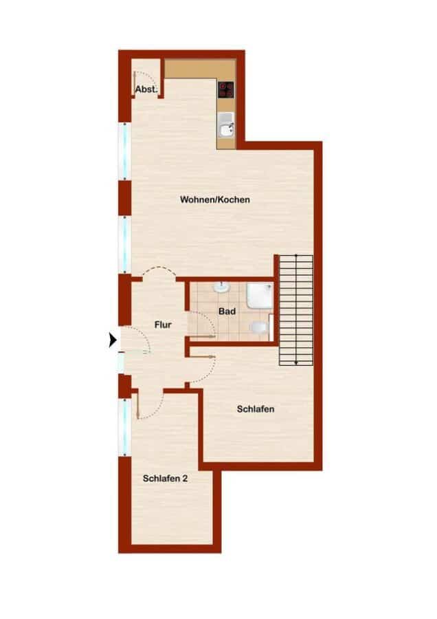 Am Dünenrand mit traumhafter Dachterrasse - Grundriss